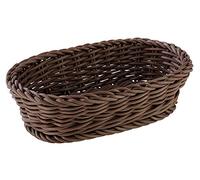 APS cestino ovale, in polipropilene, colore: caffè, 19 x 12 x 6 cm