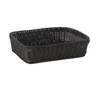 APS Cestino, Rettangolare, Polipropilene, Nero, 40 x 30 cm, Altezza: 10 cm
