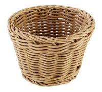 Cestino rotondo APS "Profi Line", cestino in vimini marrone chiaro, cestino in polipropilene, contenitore in vimini, cestino per il pane, cestino per alimenti, diametro Ø 13 cm, altezza 10 cm