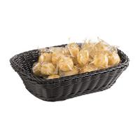 APS - Cesto Rettangolare, in Polipropilene, 26,5 x 19 x 7 cm, Colore: Nero