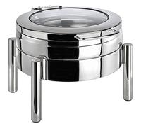 APS Chafing Dish rotondo - Premium, in 18/8 in acciaio inox 44 x 54 x 33 cm, 1 Telaio, 1 bacino d' acqua
