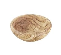 APS Ciotola - Ø 15 cm, altezza: 6 cm, legno d'ulivo 0,5 litri (ogni parte è un pezzo unico. Il colore e le venature possono variare)