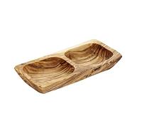 APS Ciotola -OLIVE - 17,5 x 8,5 cm, altezza: 2,5 cm, legno d'ulivo 0,15 litri (ogni parte è un pezzo unico. Il colore e le venature possono variare)