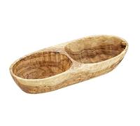 APS Ciotola -OLIVE - 26,5 x 11 cm, altezza: 5 cm, legno d'ulivo 0,6 litri (ogni pezzo è unico. Il colore e le venature possono variare)