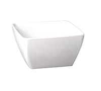 APS Ciotola quadrata in melamina GF136, lunghezza articolo 19 cm, bianco puro