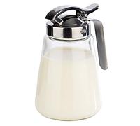 APS-Germany 00765 bricco per latte/panna Vetro Argento, Trasparente 0,3 L