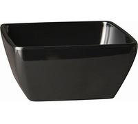 APS gf133 ciotola quadrata in melamina, 9 cm Lunghezza, colore: nero