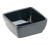 APS GF137 Melamine Square Bowl, 19 cm lunghezza, puro nero