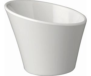 APS GK835 - Vaso in melamina inclinato casual, 120 mm, colore: Bianco