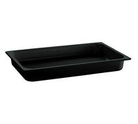 APS GN 1/1 Contenitore - Eco Line, Melamina, Nero, 7,1 Litri, 53 x 32,5 cm, Altezza: 6,5 cm