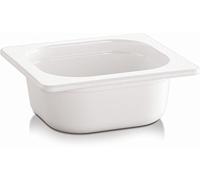 APS GN 1/6 Contenitore - Eco Line, Melamina, Bianco, 0,8 Litri, 17,6 x 16,2 cm, Altezza: 6,5 cm