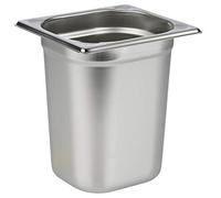 APS 81608 GN 1/6 contenitore, acciaio inossidabile Contenitore gastronorm, dimensioni 175 x 160 mm/altezza 200 mm/volume 3,0 litri