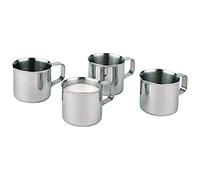 APS creamer set di 4, caraffe piccole per crema di caffè/latte, creamer, capacità 25 ml, acciaio inossidabile