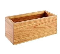 APS legno scatola in legno di acacia 23 x 10 x 10 cm, dimensioni interne: 21,5 x 8 cm