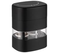 APS - Macinasale e pepe 2 in 1, in plastica ABS, 6 x 5 x 8 cm, colore: nero