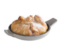APS padella di servizio "Cast Iron" - mini padella in ghisa smaltata, Ø 10 cm, altezza: 2 cm, impilabile, adatto per il forno, ciotola, grigio