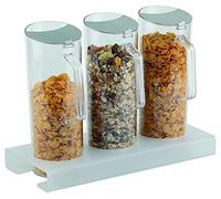 APS per cereali-bar 7-pezzi ca, 38 x 15,5 cm, altezza 4 cm 1 supporto, Plexiglas ghiaccio 3 caraffe cereali, 1,5 litro 3 33 coperchio salva freschezza