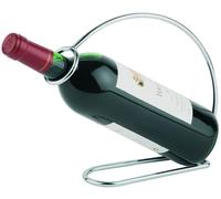 APS Porta bottiglia di vino 22 x 6 x 20,5 cm in metallo cromato ideale per
