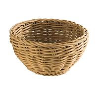 APS "Profi Line" cestino rotondo, cestino in vimini marrone chiaro, cestino in polipropilene, contenitore in vimini, cestino per il pane, cestino per alimenti, diametro Ø 16 cm, altezza 8 cm