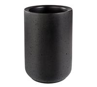 APS ELEMENT portabottiglie in cemento - con parte inferiore che protegge i mobili - per bottiglie da 0,7-1,5 litri - Ø 12/10 cm, altezza 19 cm, nero