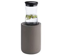 APS Element portabottiglie in Cemento - con Parte Inferiore Che Protegge i mobili - per Bottiglie da 0,7-1,5 Litri - Ø 12/10 cm, Altezza 19 cm, Grigio