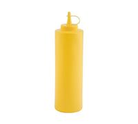 APS Salse Giallo Circa Diametro 7 cm, Altezza 24 cm ca. 700 ML con Tappo a Vite, Polyethylene Lavabile in lavastoviglie