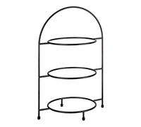 APS portapiatti Industrial, etagere, portapiatti in metallo per 3 piatti max. Ø 27 cm, anello interno Ø 18 cm, dimensioni 19,5 x 29 cm, altezza 43 cm, piedi antiscivolo (piatti non inclusi)
