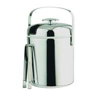 Aps Secchiello Set Con Pinze Fantastico Vassoio Cubetti di Ghiaccio Acciaio 1,3l