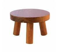 Aps Supporto per Buffet, Tavolo da Buffet in Legno di Acacia, Sgabello da Buffet, Ø 15 cm, Altezza 10 cm