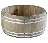 APS Table Caddy "Country Style", barile da tavolo, barile per posate, portaposate in legno, Ø 17,5 cm, altezza 8,5 cm, marrone