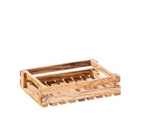 APS Table Caddy - Oliva 25 x 18 cm, altezza 6 cm, legno d'ulivo (ogni pezzo è unico. Il colore e le venature possono variare)