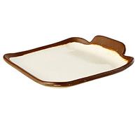 APS Teller - Crocker in melamina, Crema, 14 x 13 x 2,5 cm