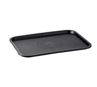 Vassoio APS Fast Food, vassoio da portata infrangibile e lavabile in lavastoviglie, Made in Germany, 35 x 27 cm, altezza 2 cm, nero