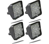 Apsmotiv JC Lampada Da Lavoro LED 24V Set 4 Pezzi Quadrata Nera