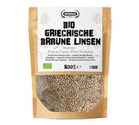 Apsogo Lenticchie Marroni Bio Greche - Intere, Vegane, Proteiche, 500g | Lenticchie marroni intere bio dalla Grecia - vegane, ricche di proteine e fibre, tengono la cottura in zuppe e stufati.