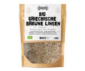 Apsogo Lenticchie Marroni Bio Greche - Intere, Vegane, Proteiche, 500g | Lenticchie marroni intere bio dalla Grecia - vegane, ricche di proteine e fibre, tengono la cottura in zuppe e stufati.