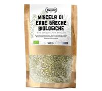 Apsogo Miscela di Erbe Greca Bio - Origano, Timo e Rosmarino, 100g | Miscela di erbe greche con origano, timo e rosmarino - aromatica per carne, pesce e verdure alla griglia.