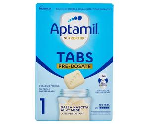 Aptamil 1 Tabs latte di proseguimento Nutrobiotik 0-6 mesi 21 bustine (105 tabs)