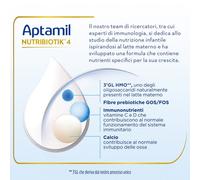 Aptamil nutribiotik 4 - latte di crescita in polvere per bambini dal 24° mese compiuto 830g