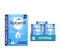 APTAMIL Nutribiotik 1 - Latte per lattanti in polvere dalla Nascita al 6° mese, Formula Brevettata - Confezione 3300 grammi (3 confezioni da 1100g)