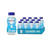 APTAMIL Nutribiotik 2 - Latte di Proseguimento Liquido per Neonati dal 6° Mese Compiuto al 12° Mese - 1 Confezione da 12 Bottiglie