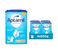 APTAMIL Nutribiotik 3 - Latte di Crescita in Polvere per Bambini dai 12 mesi - Confezione da 3320 grammi (4 confezioni da 830 g)