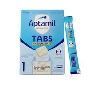 Aptamil Nutribiotik TABS 1, Latte di Proseguimento - 21 Bustine (105 Tabs) | In Tabs Pre-Dosate, Dalla Nascita al 6° Mese