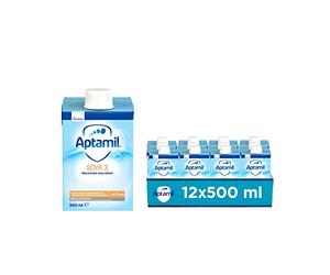 APTAMIL - Soya 3 - Alimento Liquido Senza Lattosio, Completamente Vegetale per Bambini dall'anno di età a Base di Proteine isolate di Soia - Formato da 6 litri (12 bottiglie da 500 ml)