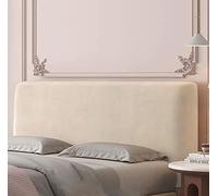 APTBJKUiU copritestiera matrimoniale,coprispalliera letto matrimoniale elasticizzata,360° full surround, Compatibile con una varietà di testiere，easy to install,beige 180cm(applica a Testiera71-79")