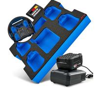 APTEX Inserto in schiuma adatto per caricatore Bosch AL 18V-44 + 4 batterie PBA 4.0 Ah per L-Boxx 136