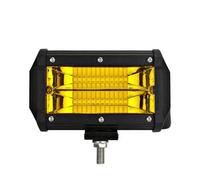 Aptfkec Alto Drl Per ATV 4X4 UTV Barca Auto Camion Fendinebbia Per 72W Giallo 2pc Barra Luminosa A LED Per Faretti Fuoristrada 12V 24V Ambra Lavoro