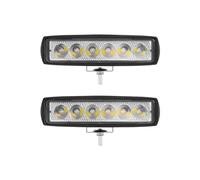 Aptfkec Faro Fanale Anteriore 1/2/4 Pezzi 6LED Faro Da Lavoro Faretto Ad Alta Luminosità Universale Fuoristrada Automobile Camion Guida Fari Fendinebbia DRL Lampada Guida 12V