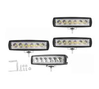 Aptfkec Faro Fanale Anteriore 1/2/4 Pezzi 6LED Faro Da Lavoro Faretto Ad Alta Luminosità Universale Fuoristrada Automobile Camion Guida Fari Fendinebbia DRL Lampada Guida 12V