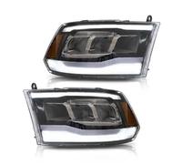 Aptfkec Faro Fanale Anteriore Per Dodge Per Ram 1500 2500 3500 2009 2010-2018 Full LED Luci Anteriori Faro Di Montaggio Accessori Auto Plug And Play 2 Pz Fari